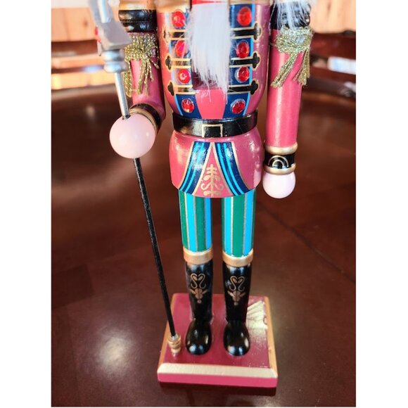 Wooden Nutcracker Soldier Statue Christmas Decor Xmas Holiday Table Decoration - Picture 6 of 12